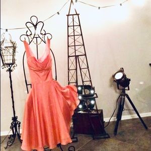 Coral Hue Midi Dress Guess by Georges Marciano
